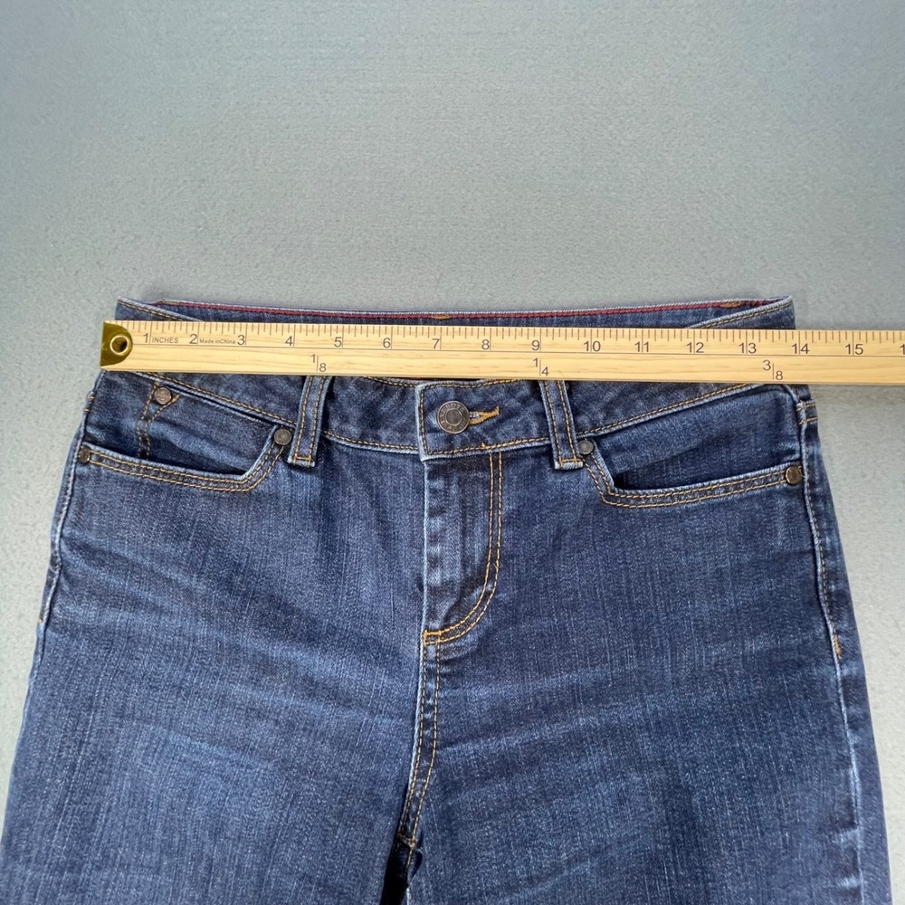 Talbots Dark Wash Heritage Bootcut Denim Jeans Women 4P - Picture 3 of 9